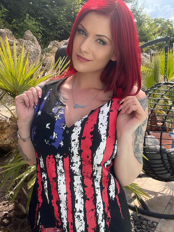 V Shirt  US Flagge